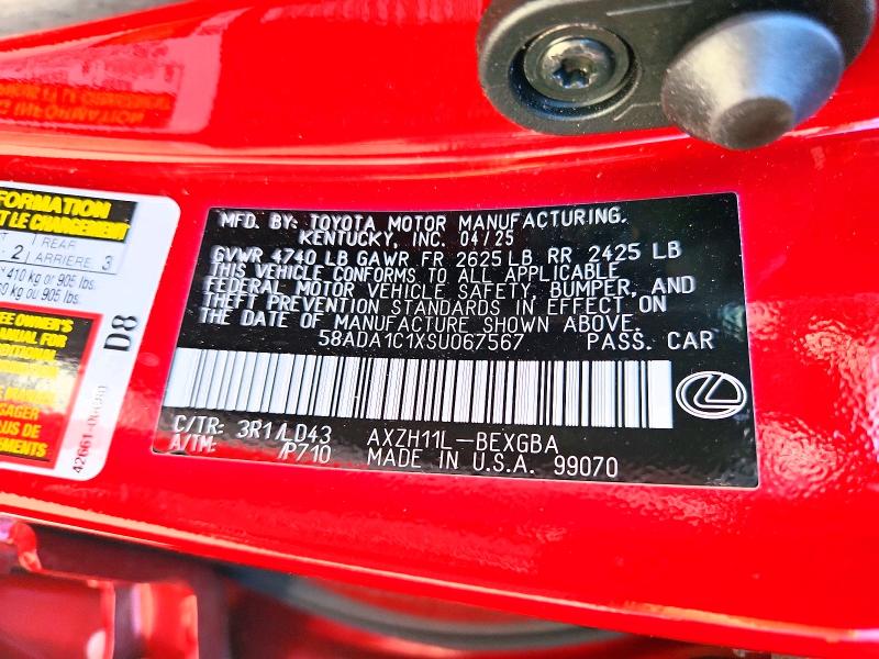 Продажа на аукционе авто 2025 Lexus Es 300h, vin: 58ADA1C1XSU067567, номер лота: 58903586