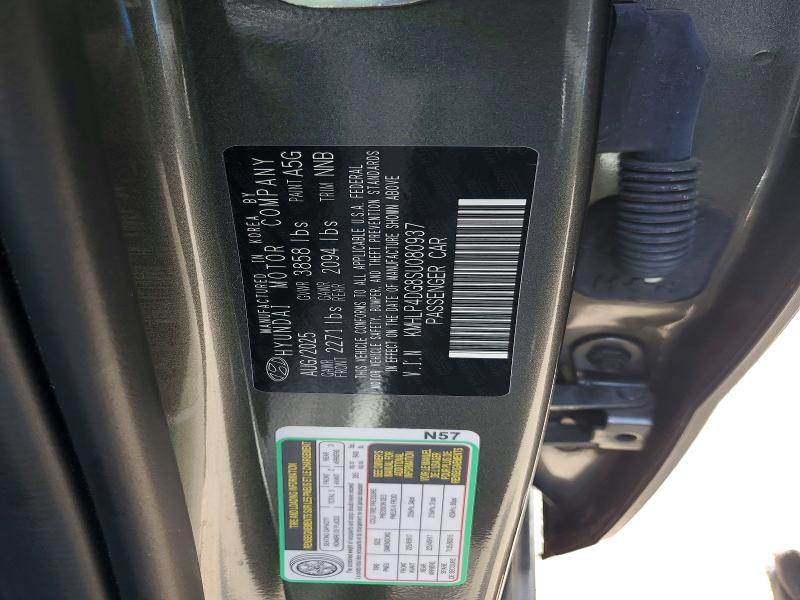 Продаж на аукціоні авто 2025 Hyundai Elantra, vin: KMHLP4DG8SU080937, номер лоту: 62215766