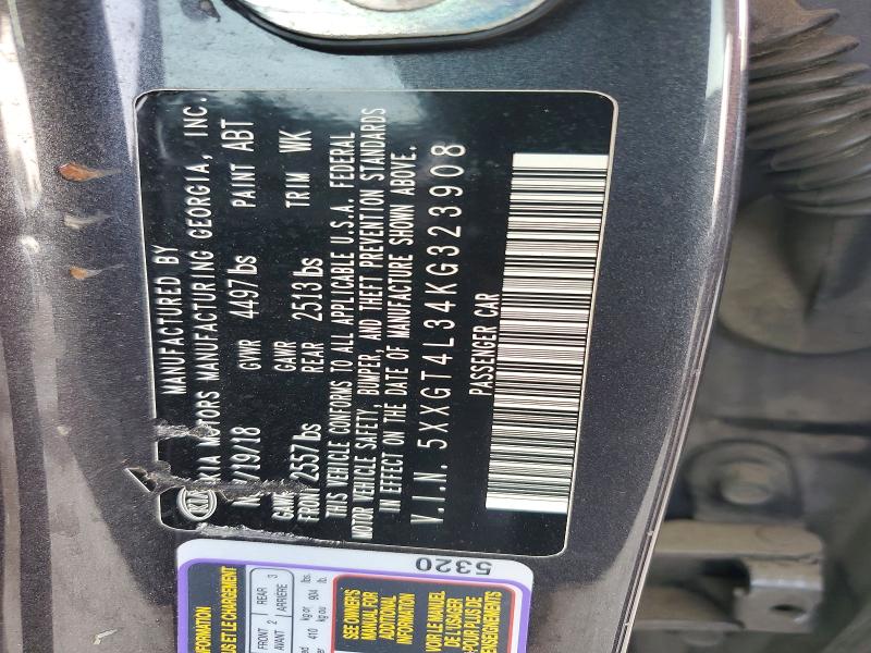 2019 Kia Optima მანქანა იყიდება აუქციონზე, vin: 5XXGT4L34KG323908, აუქციონის ნომერი: 62406516