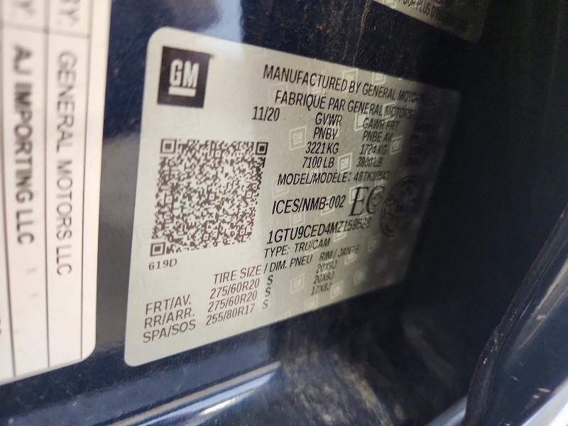 Продаж на аукціоні авто 2021 Gmc Sierra, vin: 1GTU9CED4MZ159528, номер лоту: 59283566