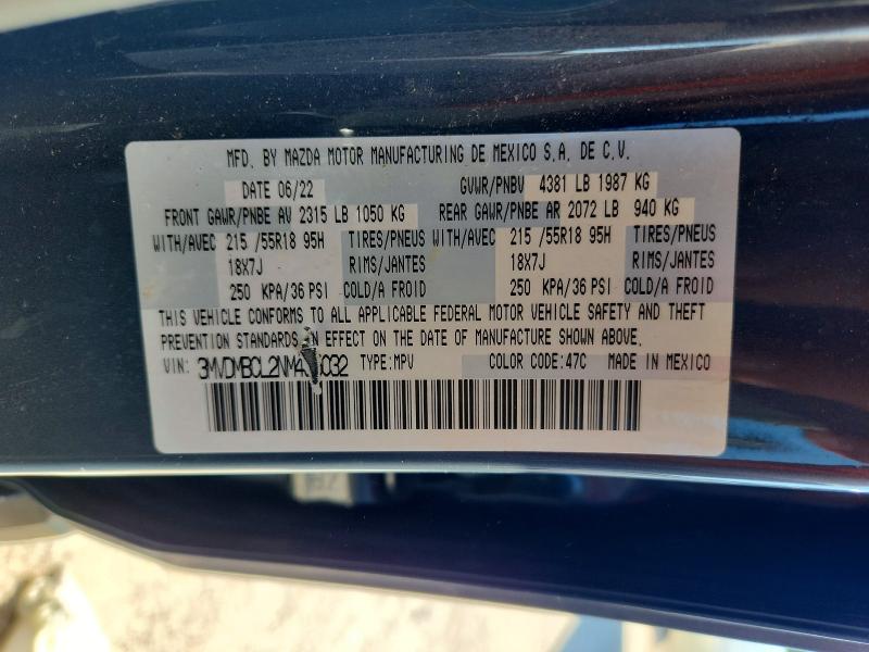 Aukcja sprzedaży 2022 Mazda Cx-30, vin: 3MVDMBCL2NM435032, numer aukcji: 60450246