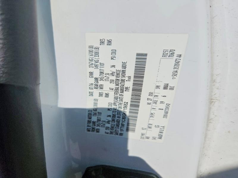 Aukcja sprzedaży 2016 Ford F150, vin: 1FTMF1C80GKF15652, numer aukcji: 62313826