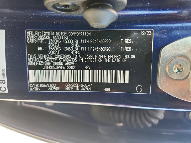 Продаж на аукціоні авто 2023 Toyota 4runner, vin: JTEKU5JR9P6122821, номер лоту: 61347556