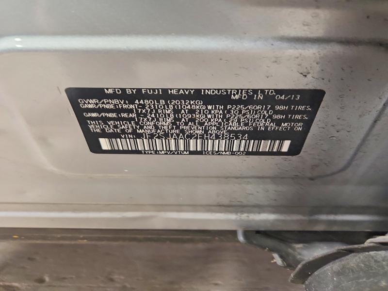Продажа на аукционе авто 2014 Subaru Forester, vin: JF2SJAAC2EH438534, номер лота: 60861376