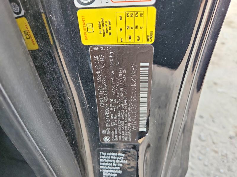 61565636 :رقم المزاد ، WBAUC7C55AVK80959 vin ، 2010 Bmw 135 مزاد بيع