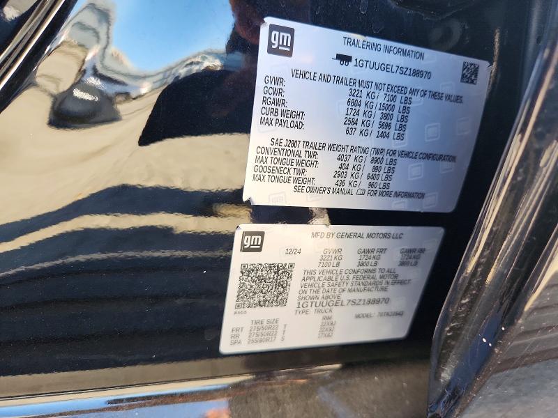 Aukcja sprzedaży 2025 Gmc Sierra, vin: 1GTUUGEL7SZ188970, numer aukcji: 60873236