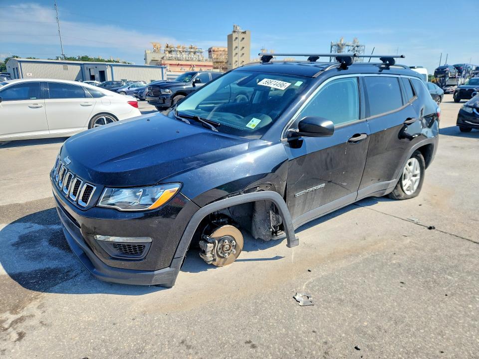 2021 Jeep Compass მანქანა იყიდება აუქციონზე, vin: 3C4NJCAB0MT570917, აუქციონის ნომერი: 59874496