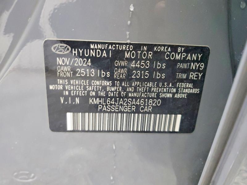 Aukcja sprzedaży 2025 Hyundai Sonata, vin: KMHL64JA2SA461820, numer aukcji: 60199366