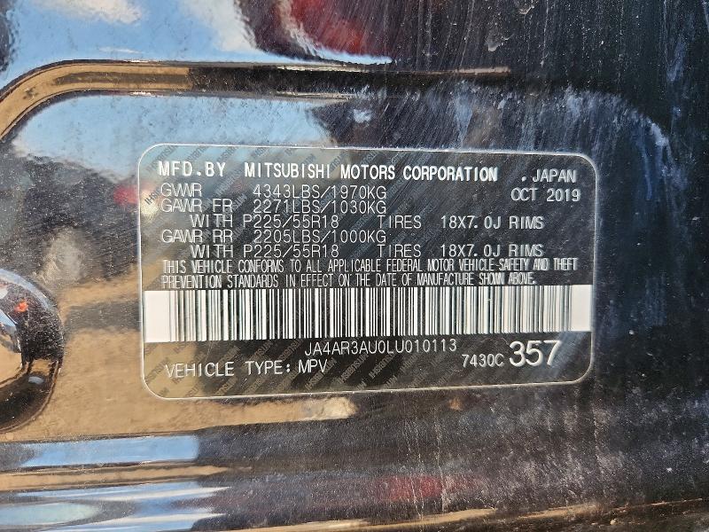 Aukcja sprzedaży 2020 Mitsubishi Outlander Sport, vin: JA4AR3AU0LU010113, numer aukcji: 62434926