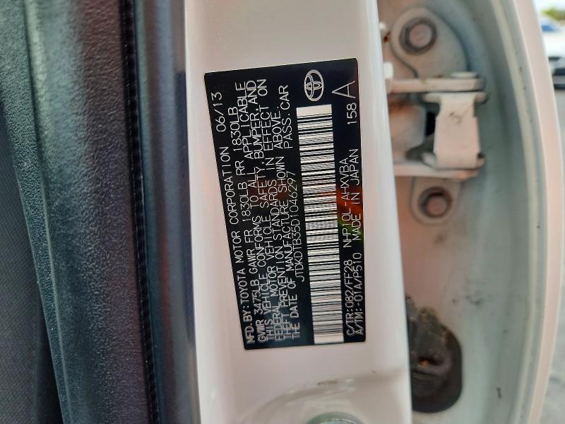 Продаж на аукціоні авто 2013 Toyota Prius C, vin: JTDKDTB35D1046297, номер лоту: 60707496