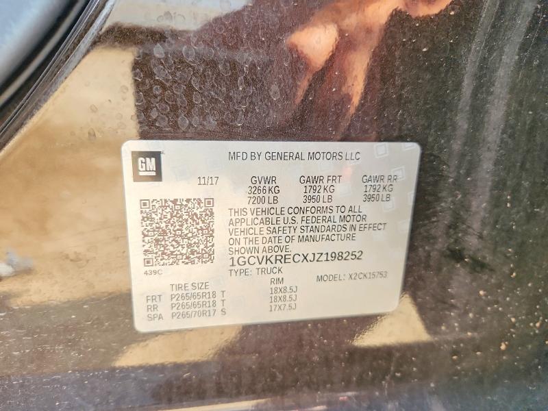 Продажа на аукционе авто 2018 Chevrolet Silverado, vin: 1GCVKRECXJZ198252, номер лота: 61702646