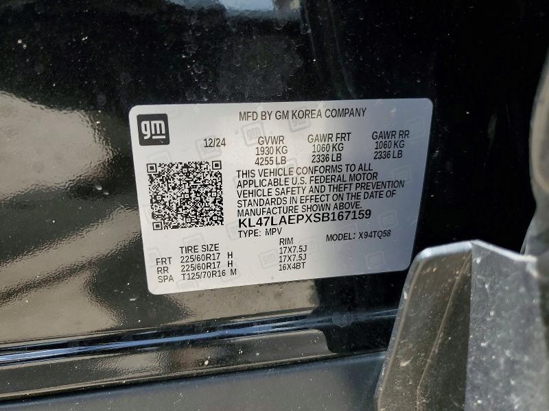 2025 Buick Envista მანქანა იყიდება აუქციონზე, vin: KL47LAEPXSB167159, აუქციონის ნომერი: 61502696
