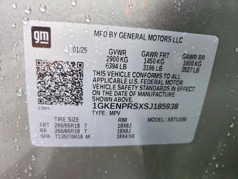 Продаж на аукціоні авто 2025 Gmc Acadia, vin: 1GKENPRSXSJ185938, номер лоту: 62936436