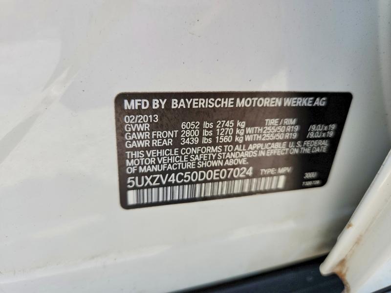 Продаж на аукціоні авто 2013 Bmw X5, vin: 5UXZV4C50D0E07024, номер лоту: 63391346