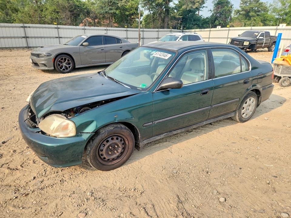 1999 Honda Civic მანქანა იყიდება აუქციონზე, vin: 1HGEJ6676XL004199, აუქციონის ნომერი: 61742046