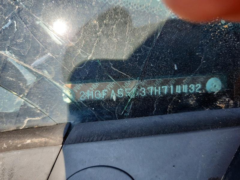 58834546 :رقم المزاد ، 2HGFA55537H714432 vin ، 2007 Honda Civic مزاد بيع