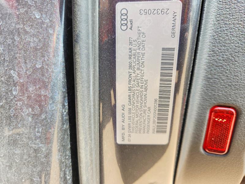 Aukcja sprzedaży 2025 Audi A6, vin: WAUL2BF25SN001286, numer aukcji: 59909736
