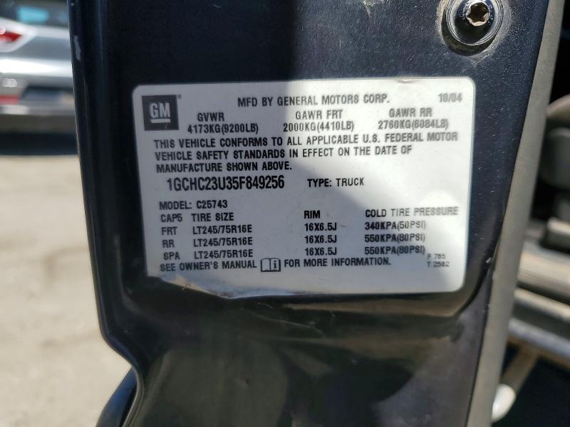 2005 Chevrolet Silverado მანქანა იყიდება აუქციონზე, vin: 1GCHC23U35F849256, აუქციონის ნომერი: 60758176