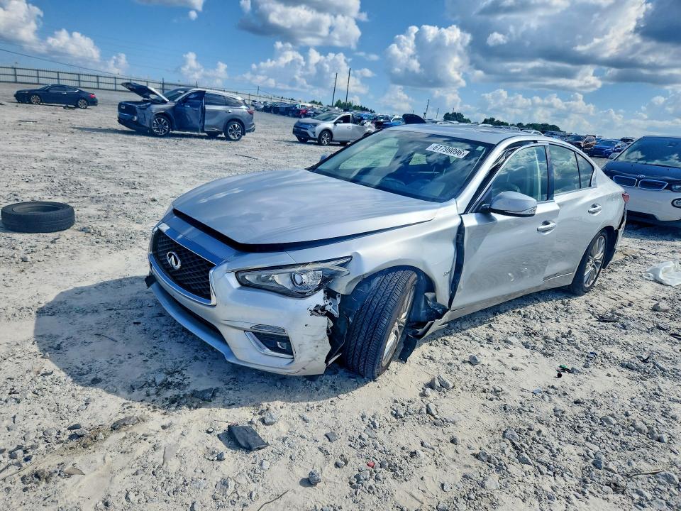 2018 Infiniti Q50 მანქანა იყიდება აუქციონზე, vin: JN1EV7APXJM362927, აუქციონის ნომერი: 61799096