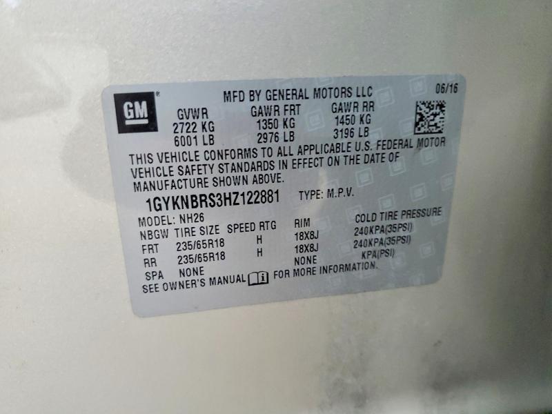Aukcja sprzedaży 2017 Cadillac Xt5, vin: 1GYKNBRS3HZ122881, numer aukcji: 62000906