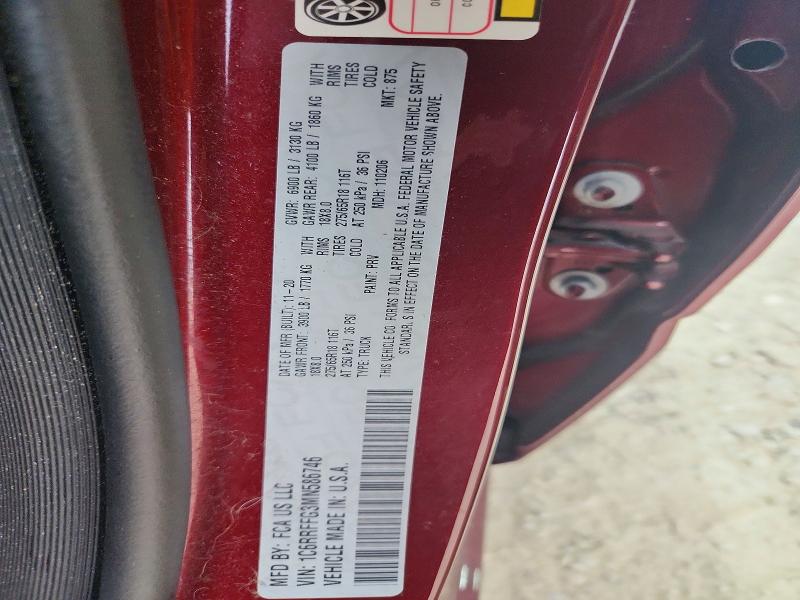Aukcja sprzedaży 2021 Ram 1500, vin: 1C6RRFFG3MN586746, numer aukcji: 63429516