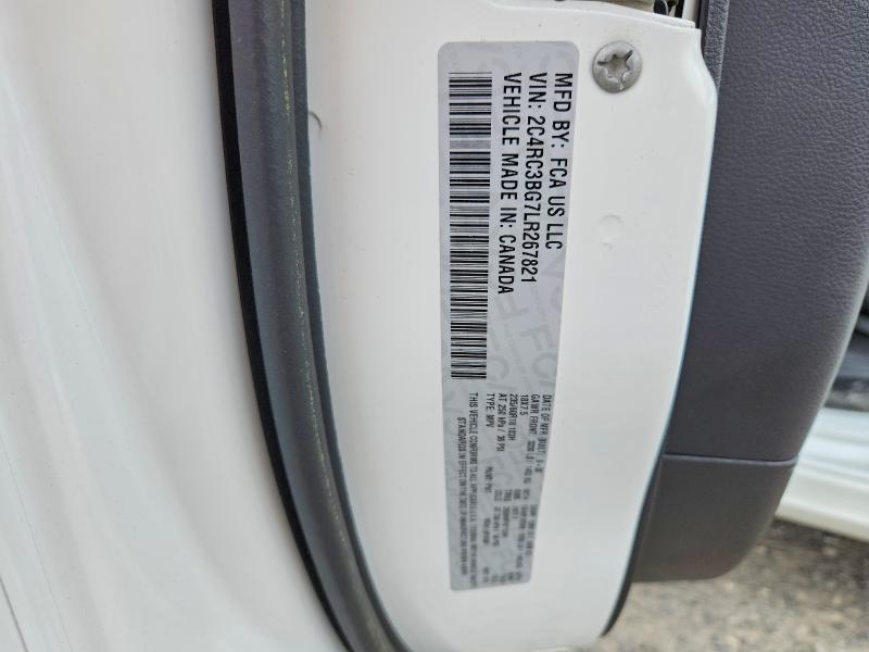 60192656 :رقم المزاد ، 2C4RC3BG7LR267821 vin ، 2020 Chrysler Pacifica مزاد بيع