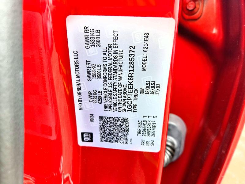 2024 Chevrolet Colorado მანქანა იყიდება აუქციონზე, vin: 1GCPTEEK6R1285372, აუქციონის ნომერი: 58798456