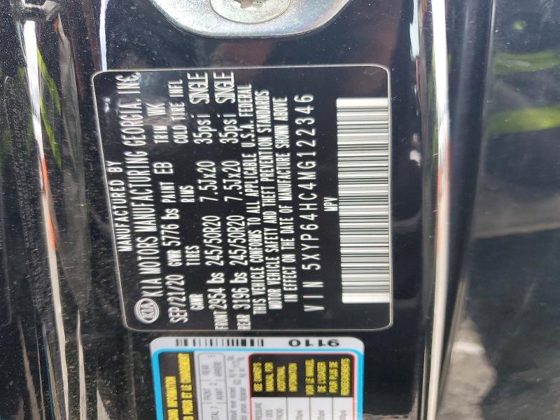 Aukcja sprzedaży 2021 Kia Telluride, vin: 5XYP64HC4MG122346, numer aukcji: 59692856
