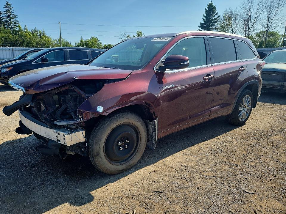 2016 Toyota Highlander მანქანა იყიდება აუქციონზე, vin: 5TDJCRFH8GS019397, აუქციონის ნომერი: 60184876