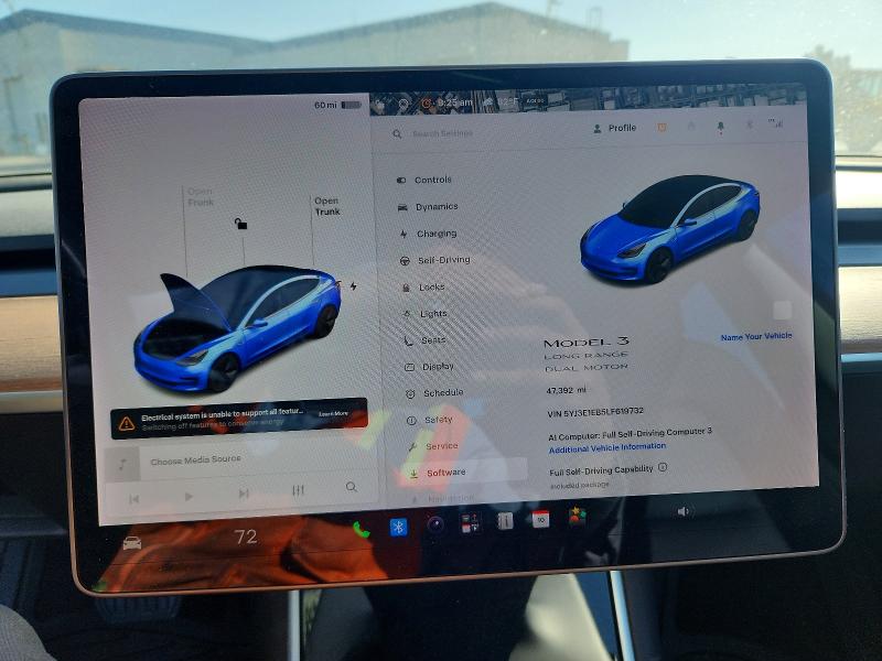 Продажа на аукционе авто 2020 Tesla Model 3, vin: 5YJ3E1EB5LF619732, номер лота: 60467146