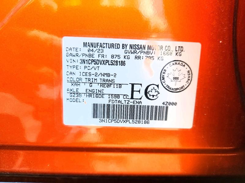 Aukcja sprzedaży 2023 Nissan Kicks, vin: 3N1CP5DVXPL528186, numer aukcji: 60424136