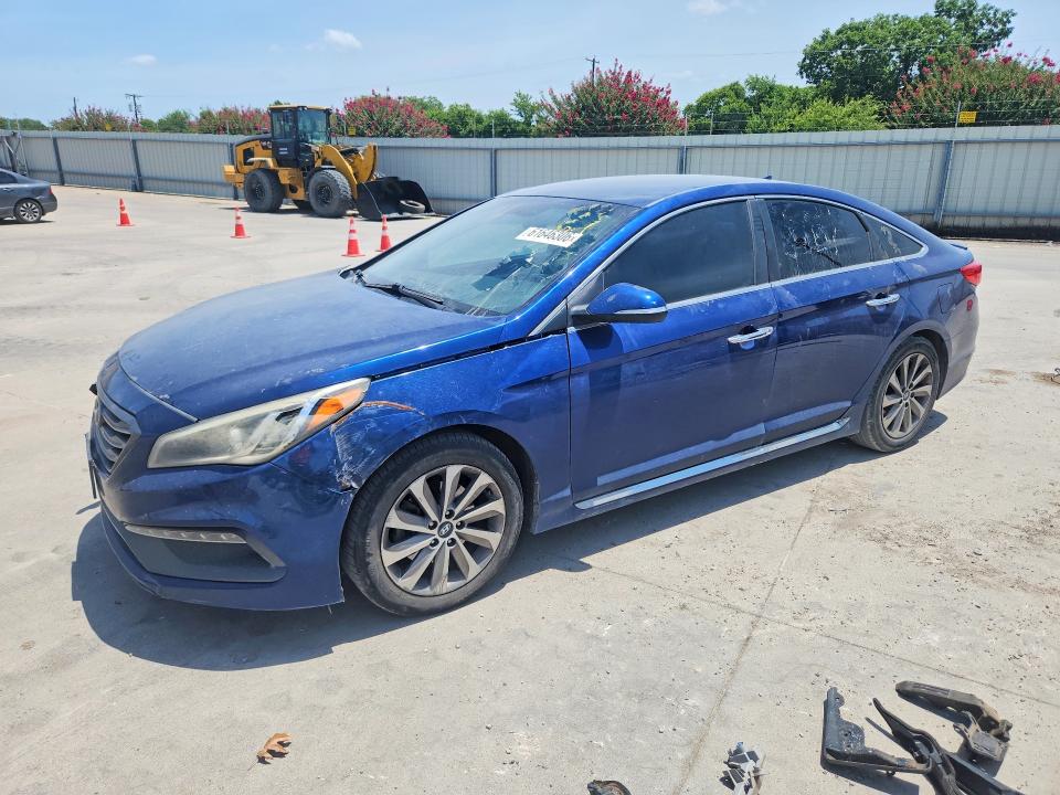 2015 Hyundai Sonata მანქანა იყიდება აუქციონზე, vin: 5NPE34AFXFH080247, აუქციონის ნომერი: 61646306
