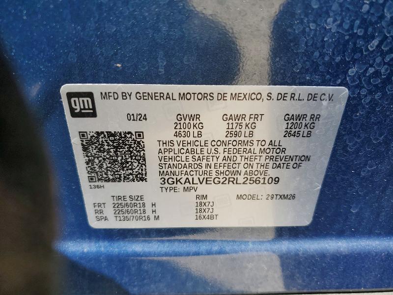 Продажа на аукционе авто 2024 Gmc Terrain, vin: 3GKALVEG2RL256109, номер лота: 62265136