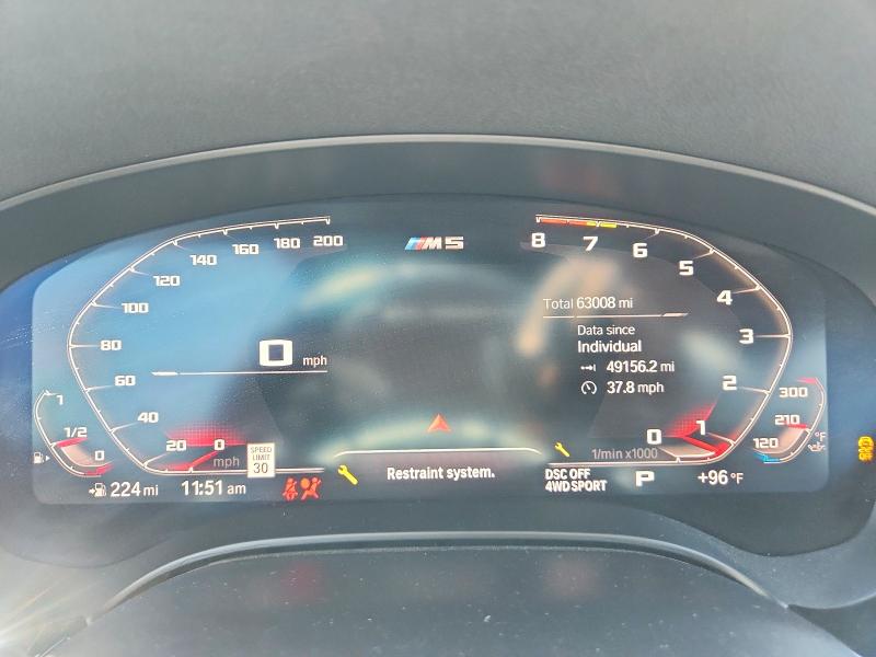 60300156 :رقم المزاد ، WBSJF0C09LCD38932 vin ، 2020 Bmw M5 مزاد بيع
