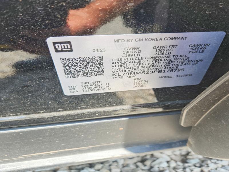 60548646 :رقم المزاد ، KL79MMS23PB176795 vin ، 2023 Chevrolet Trailblazer مزاد بيع