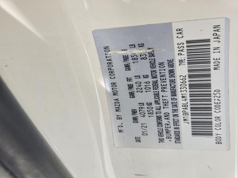 Продажа на аукционе авто 2021 Mazda 3, vin: JM1BPABL4M1330662, номер лота: 60972196