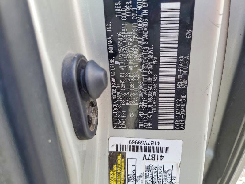 Aukcja sprzedaży 2006 Toyota Sienna, vin: 5TDZA23C86S481496, numer aukcji: 59680686