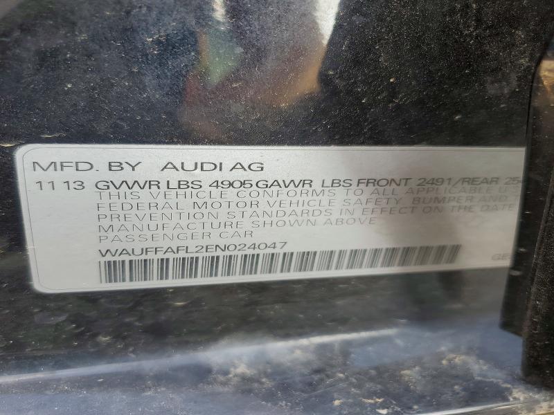 62123606 :رقم المزاد ، WAUFFAFL2EN024047 vin ، 2014 Audi A4 مزاد بيع