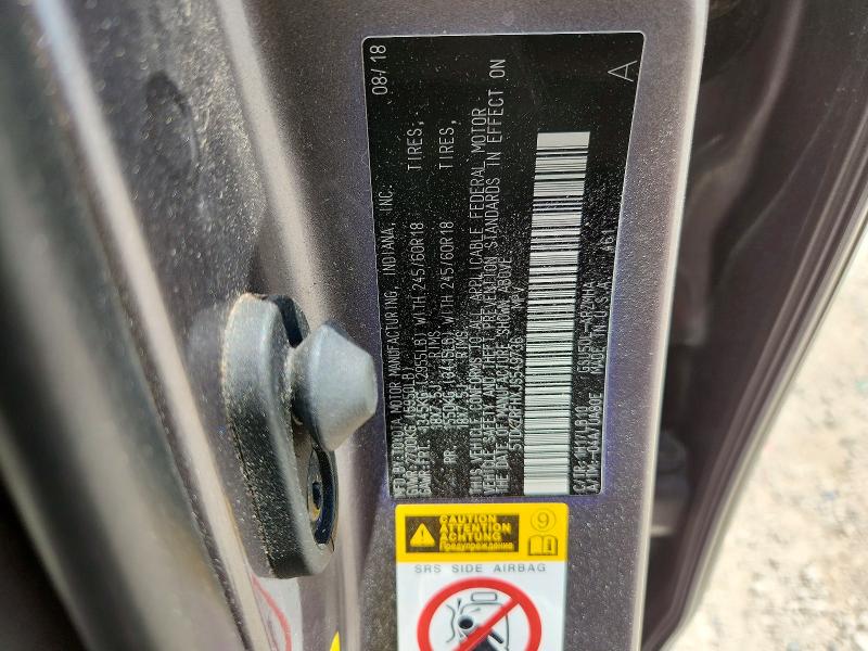 59838426 :رقم المزاد ، 5TDKZRFHXJS549736 vin ، 2018 Toyota Highlander مزاد بيع