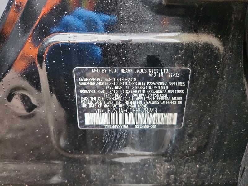 Aukcja sprzedaży 2014 Subaru Forester, vin: JF2SJAEC0EH528243, numer aukcji: 63152716