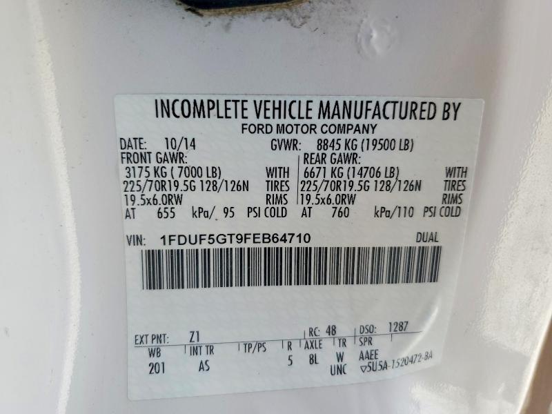 Продажа на аукционе авто 2015 Ford F550, vin: 1FDUF5GT9FEB64710, номер лота: 59713066