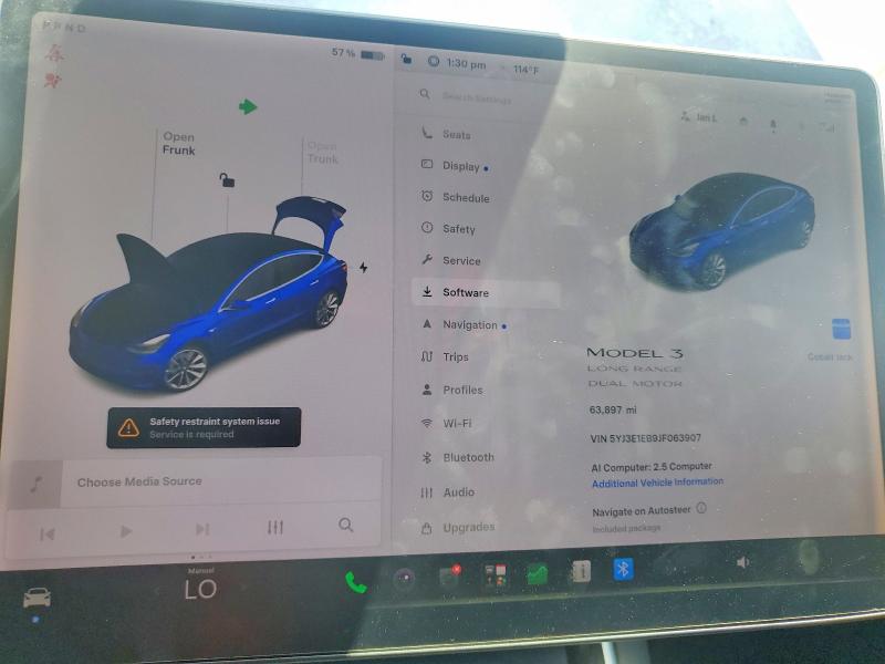 Aukcja sprzedaży 2018 Tesla Model 3, vin: 5YJ3E1EB9JF063907, numer aukcji: 59092156