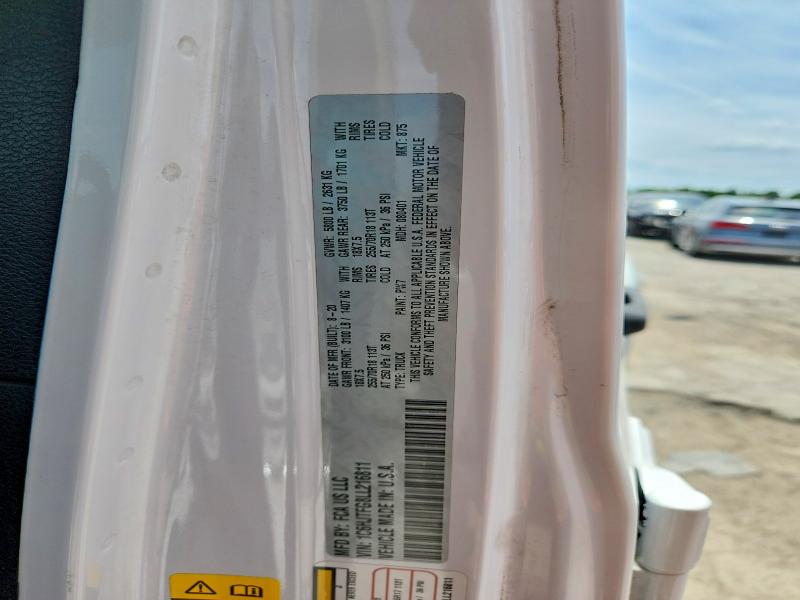 2020 Jeep Gladiator მანქანა იყიდება აუქციონზე, vin: 1C6HJTFG8LL216811, აუქციონის ნომერი: 59680746