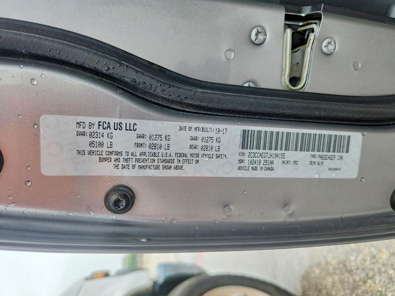 61154976 :رقم المزاد ، 2C3CCAEG7JH194155 vin ، 2018 Chrysler 300 مزاد بيع