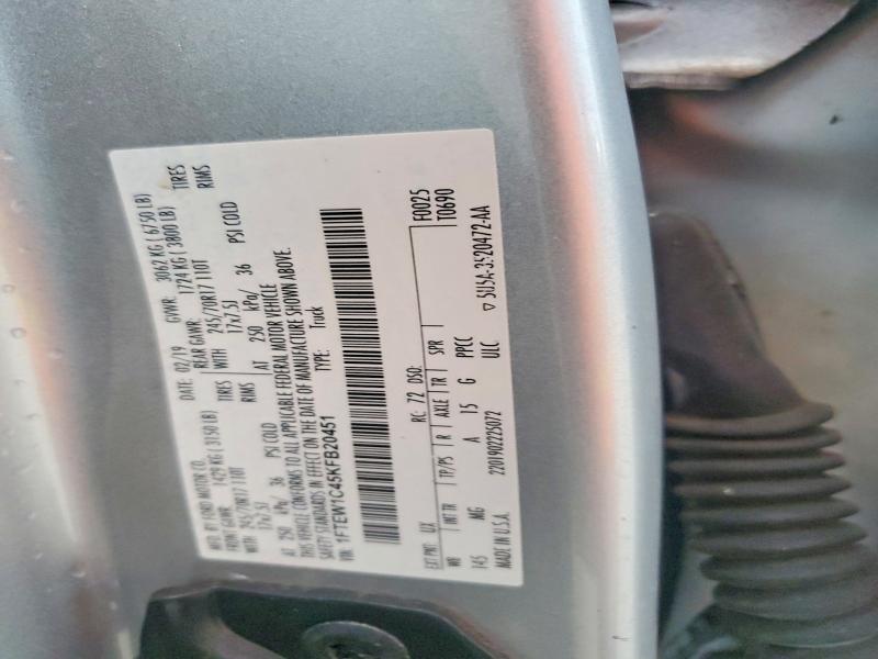 Продажа на аукционе авто 2019 Ford F150, vin: 1FTEW1C45KFB20451, номер лота: 62896156