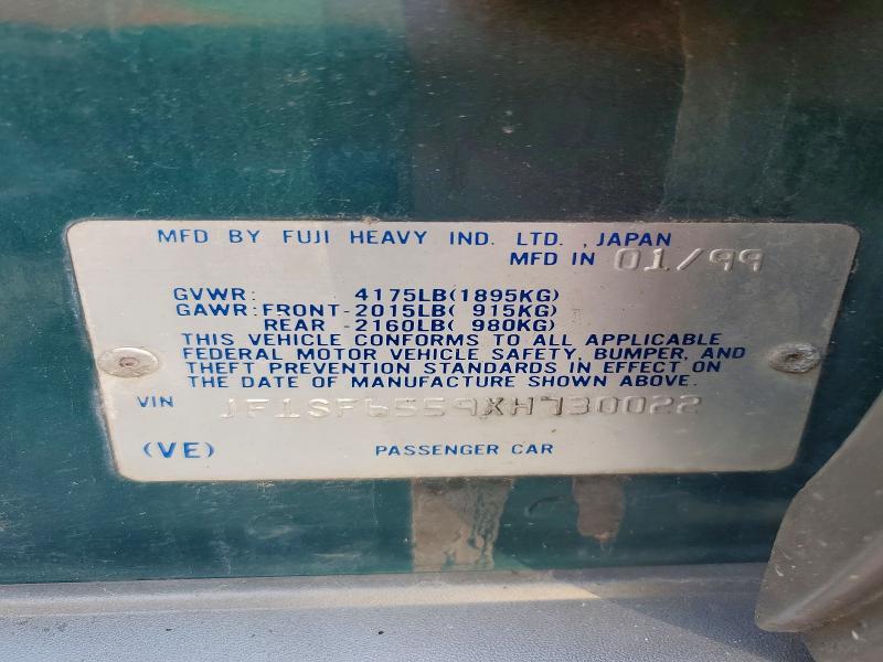 Aukcja sprzedaży 1999 Subaru Forester, vin: JF1SF6559XH730022, numer aukcji: 62330236