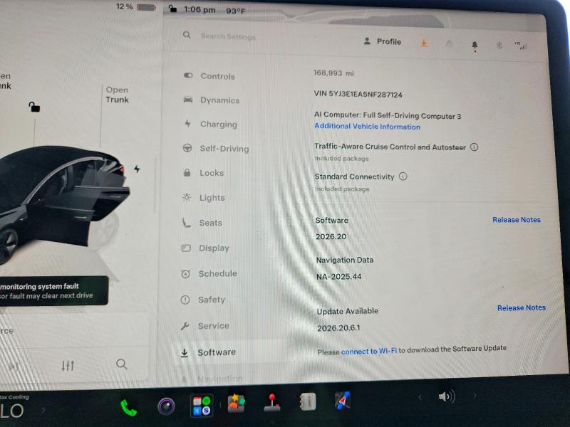 Auction sale of the 2022 Tesla Model 3, vin: 5YJ3E1EA5NF287124, lot number: 62152496
