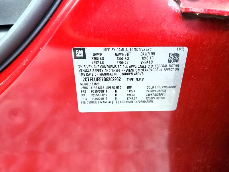 Продажа на аукционе авто 2011 Gmc Terrain, vin: 2CTFLUE57B6302932, номер лота: 58822746
