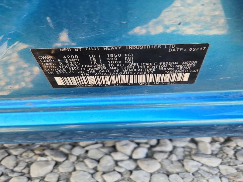 Aukcja sprzedaży 2017 Subaru Impreza, vin: 4S3GTAA64H3723570, numer aukcji: 59958026