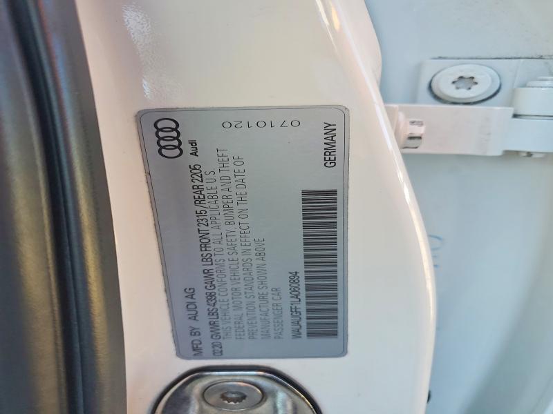 2020 Audi A3 მანქანა იყიდება აუქციონზე, vin: WAUAUGFF1LA060894, აუქციონის ნომერი: 61541206